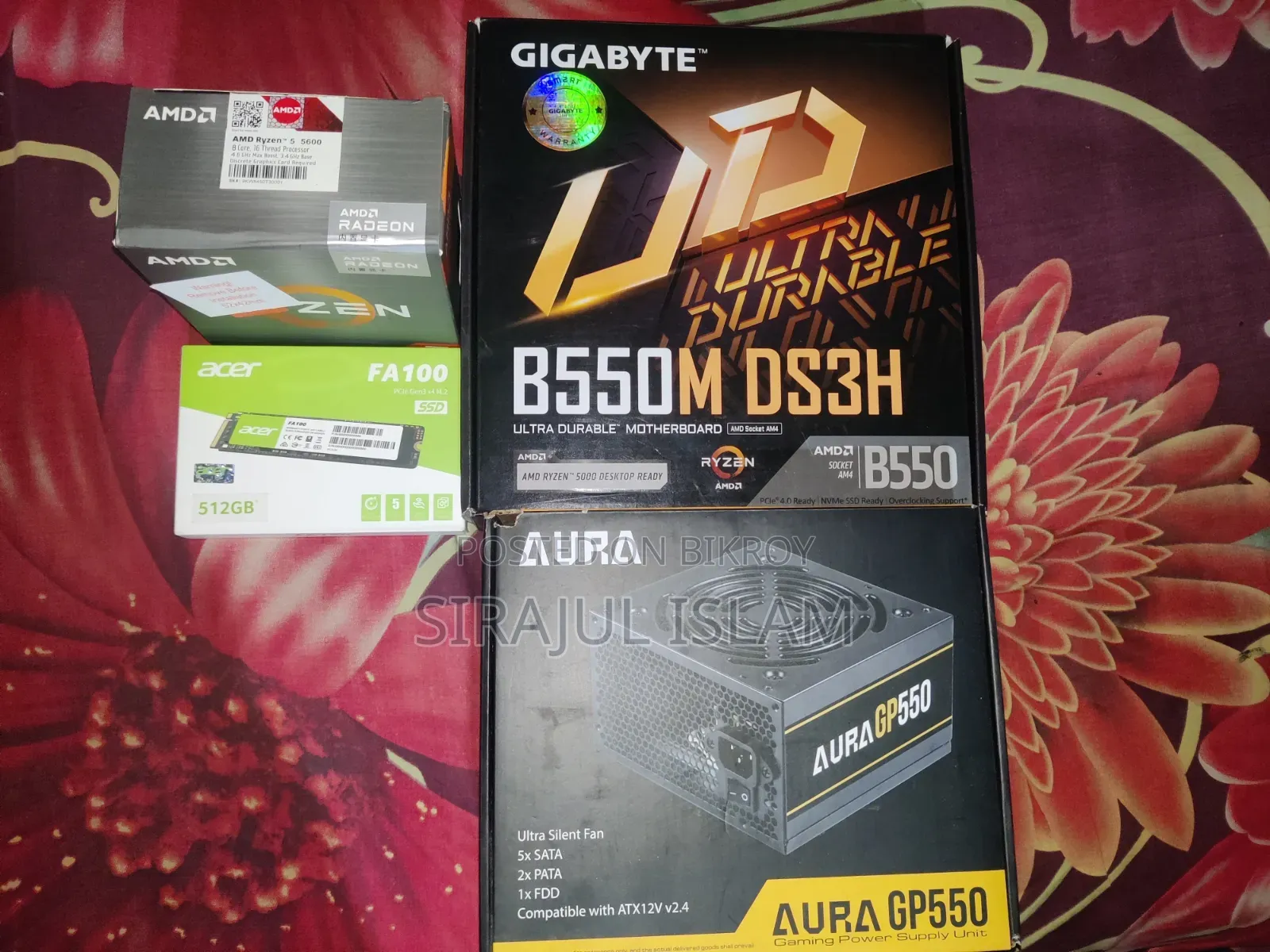 Desktop Computer Gigabyte GB-BACE-3000 16GB AMD Ryzen 5 SSD 512GB