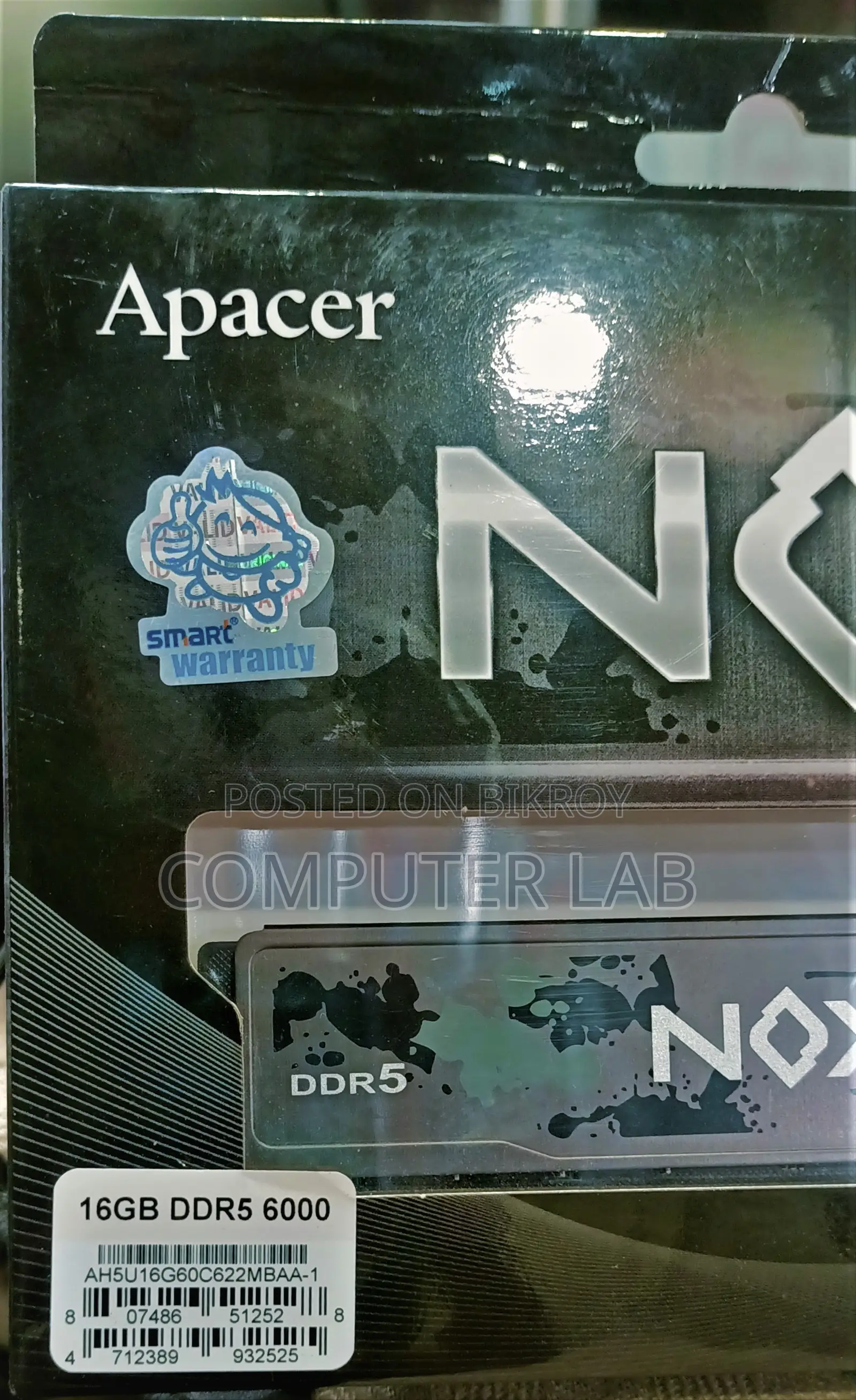 Apacer NOX 16GB DDR5 6000MHz Heatsink Gaming Desktop RAM
