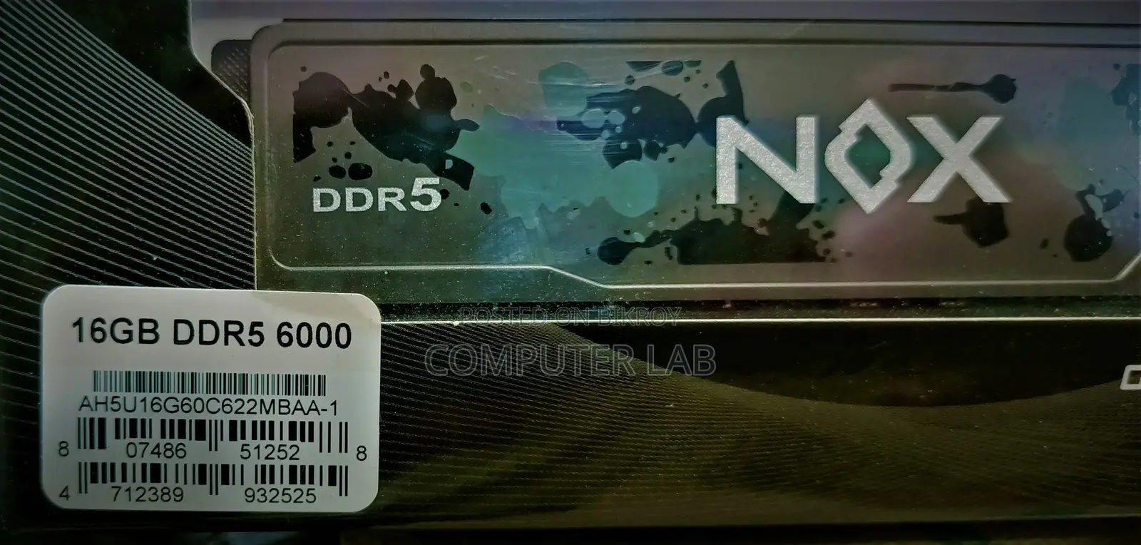 Apacer NOX 16GB DDR5 6000MHz Heatsink Gaming Desktop RAM