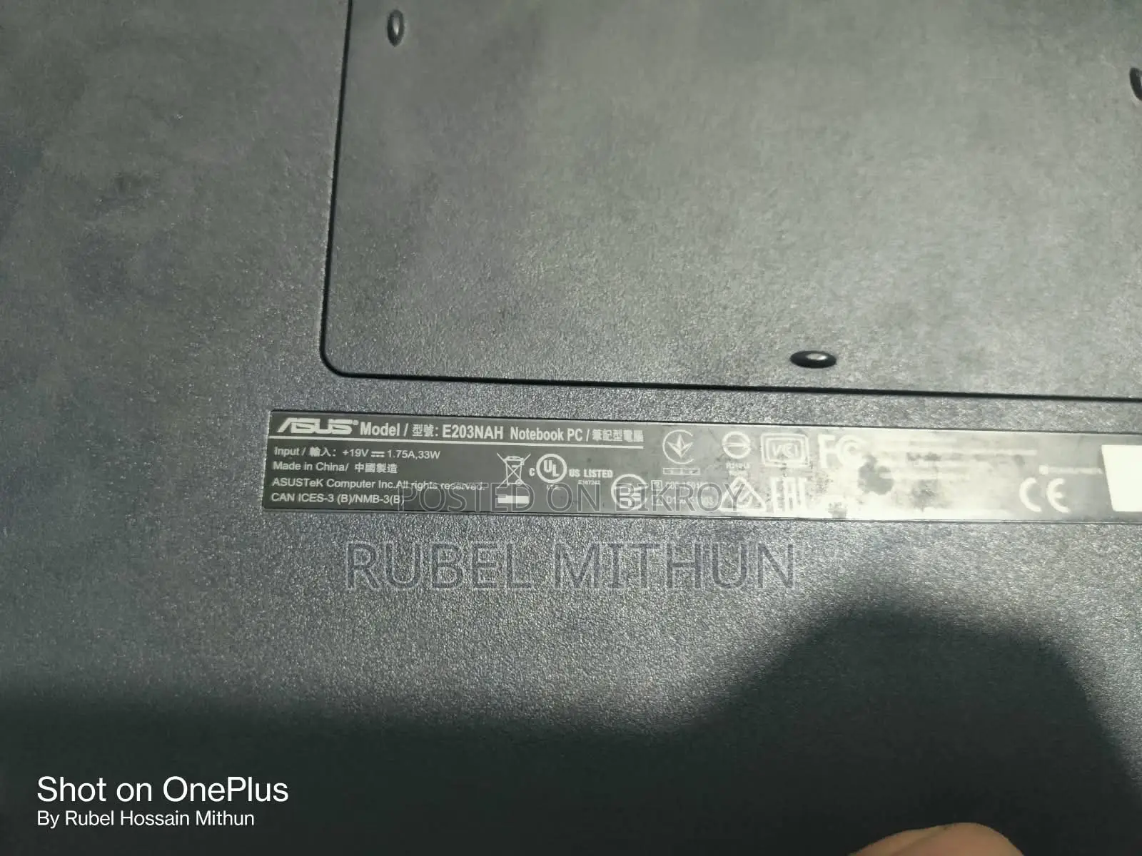 Laptop Asus E203NAH 4GB Intel Pentium HDD 500GB