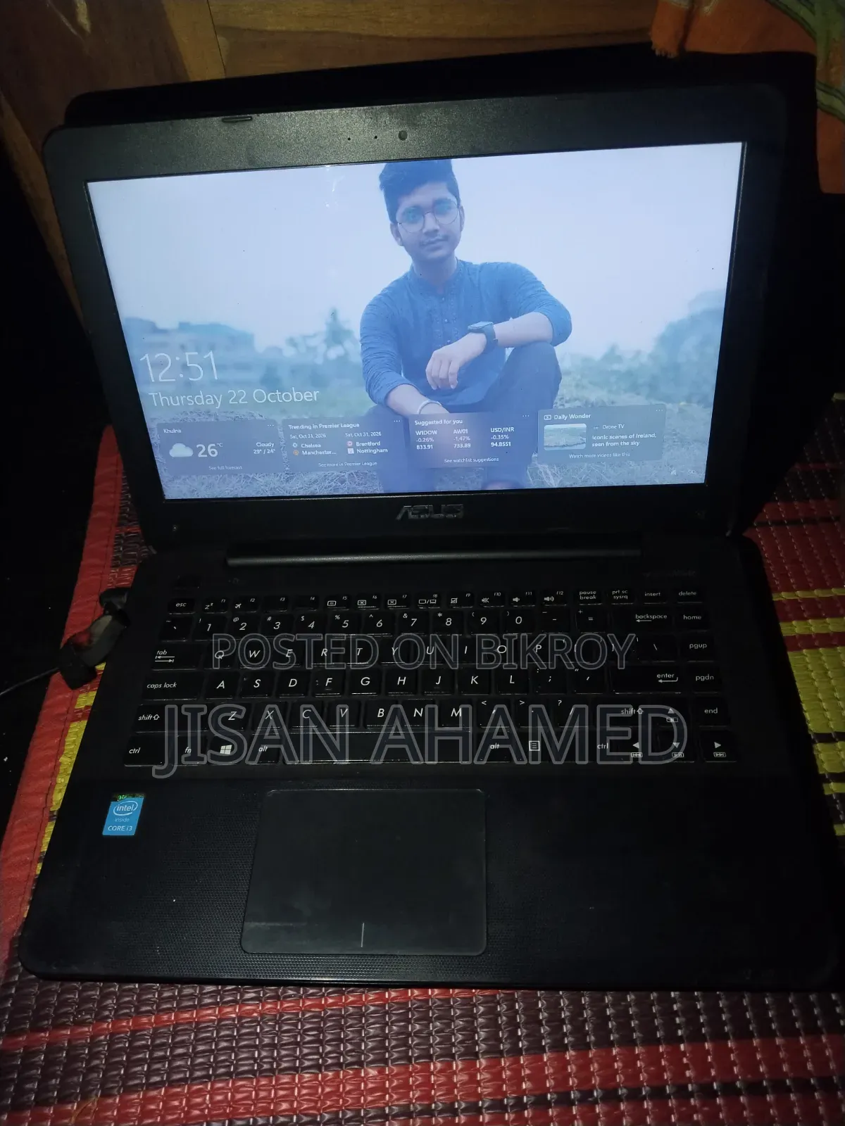 Laptop Asus A42DE 4GB Intel Core i3 SSD 128GB