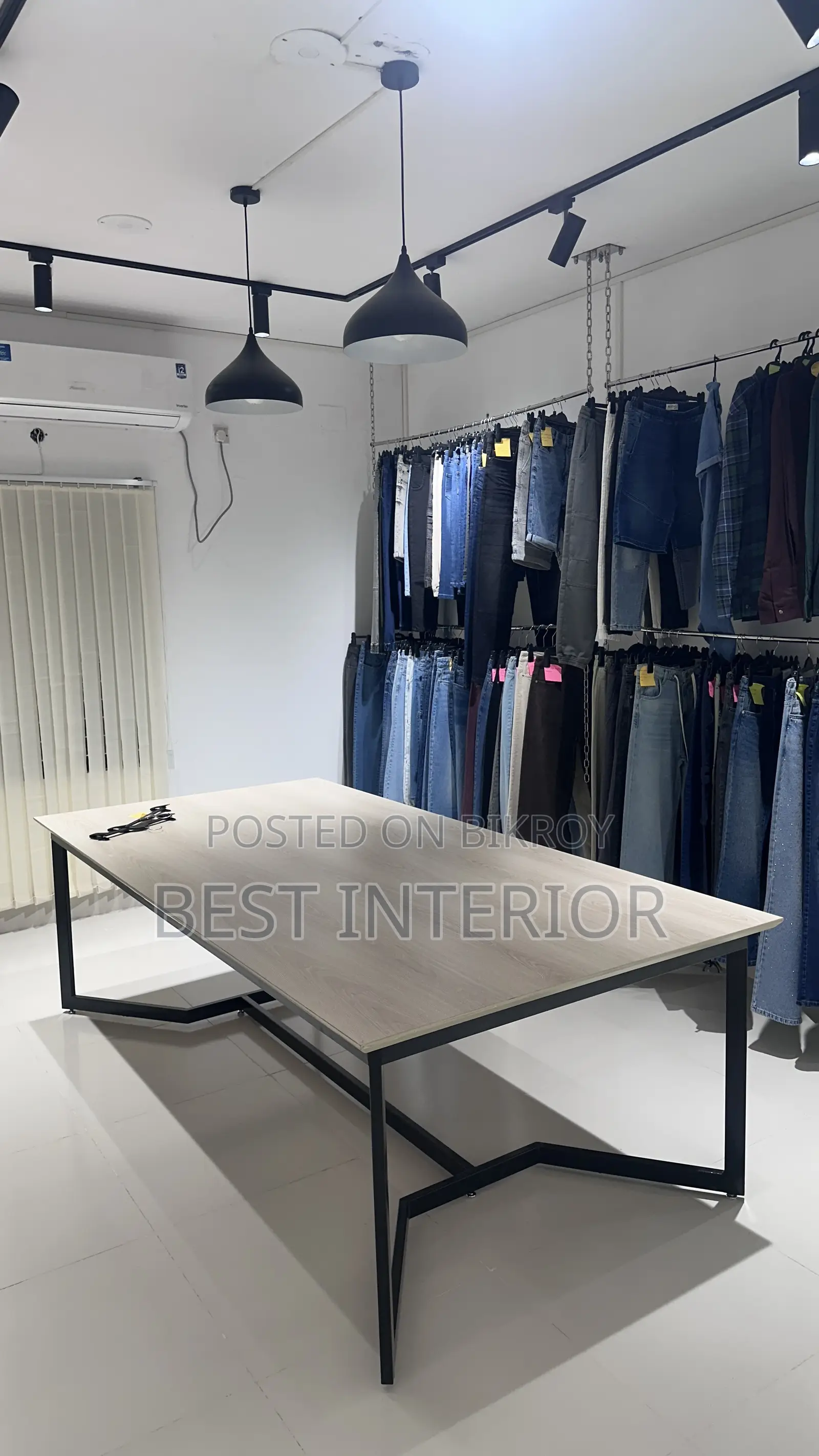 Modern MS Steel Leg Conference Table | Customized Office Table
