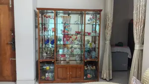 Complete Living Room Set- Sofa (2+2+1), Showcase & TV Cabinet