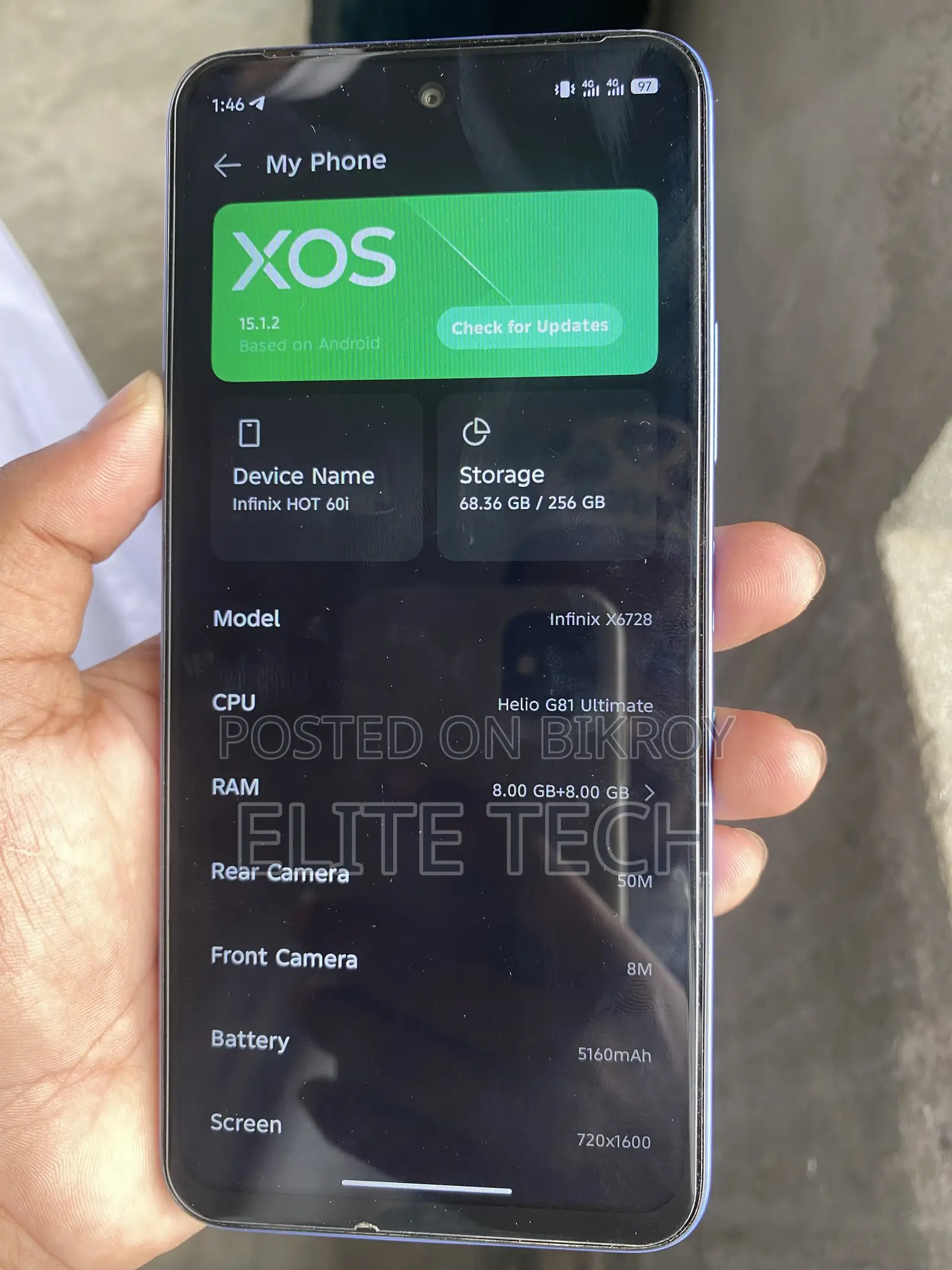 Infinix Hot 60i 256 GB Blue