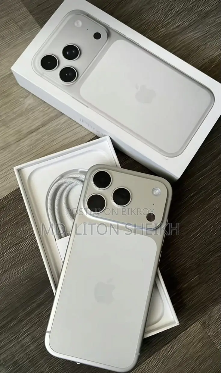 অ্যাপল আইফোন ১৭ প্রো ম্যাক্স ২৫৬ জিবি হোয়াইট