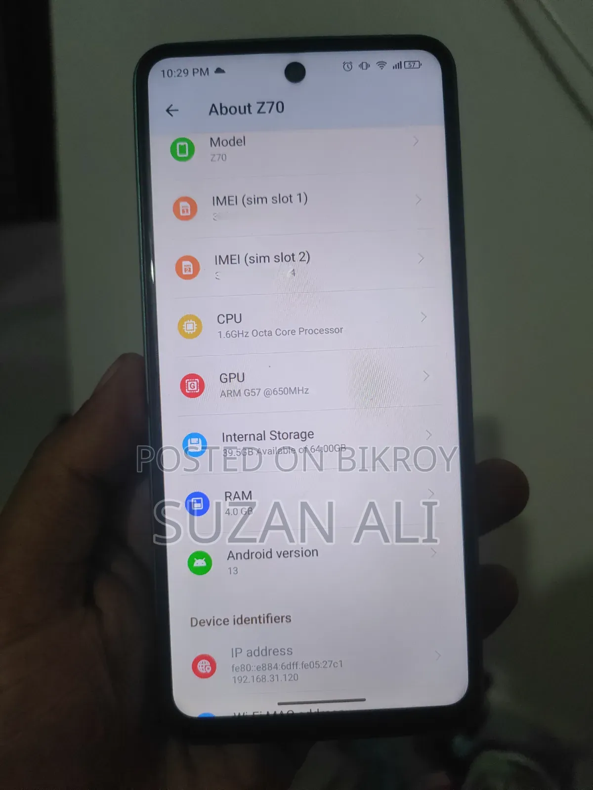 Symphony Z70 64 GB Green