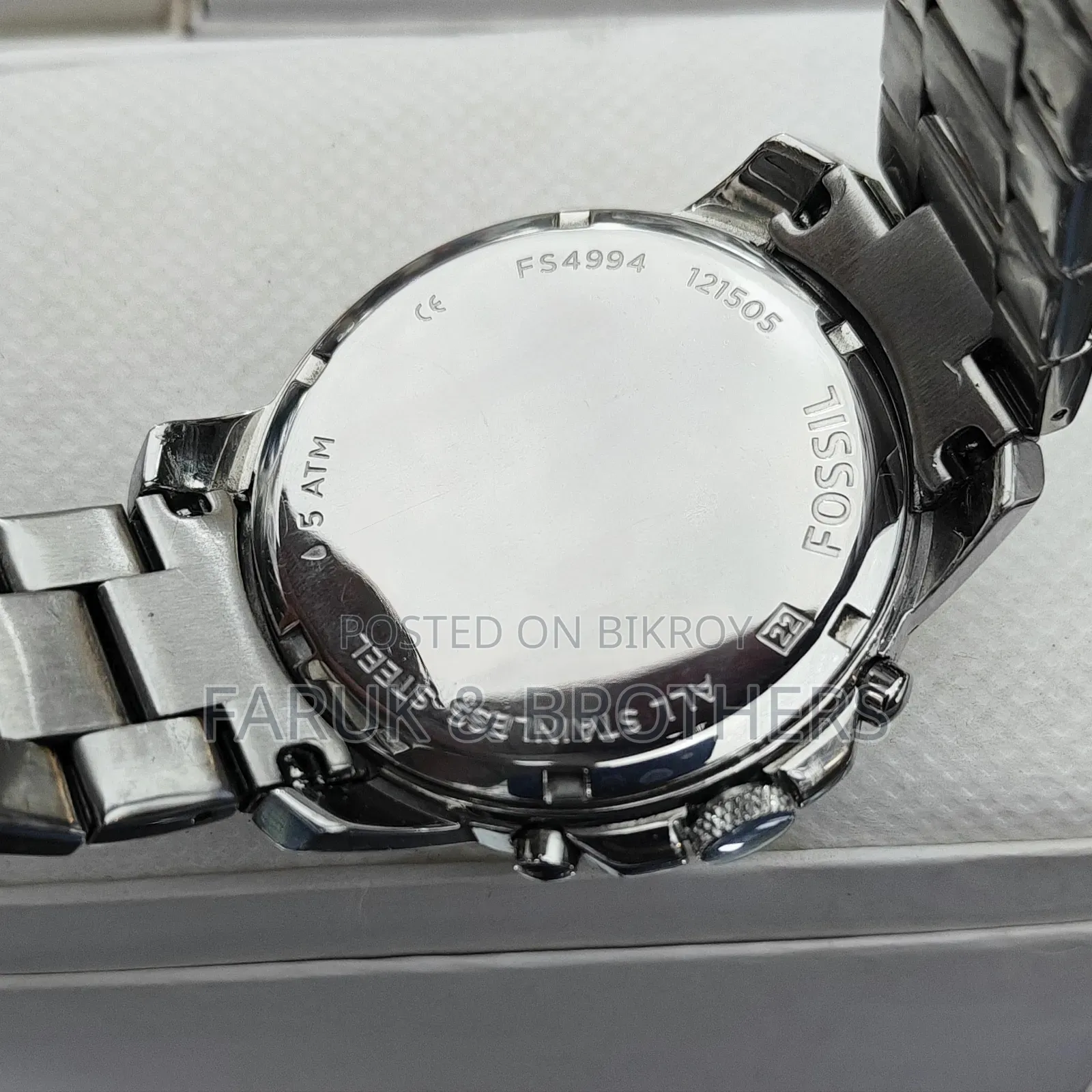 ফসিল FS4994 স্টেইনলেস স্টিল ক্রونوগ্রাফ ওয়াচ – ফ্রেশ কন্ডিশন