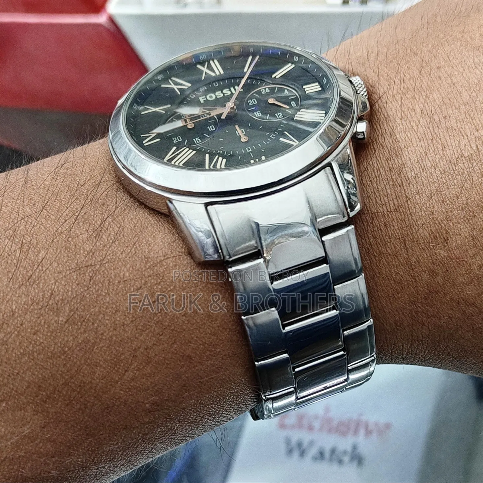 ফসিল FS4994 স্টেইনলেস স্টিল ক্রونوগ্রাফ ওয়াচ – ফ্রেশ কন্ডিশন