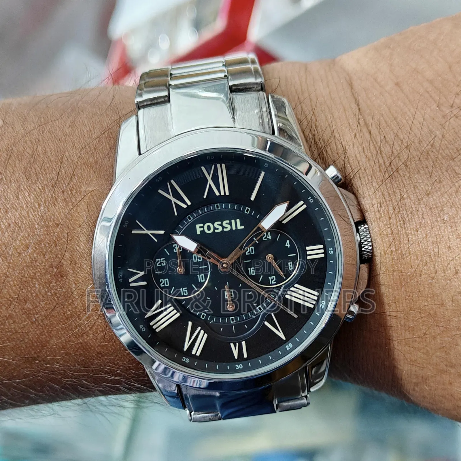 ফসিল FS4994 স্টেইনলেস স্টিল ক্রونوগ্রাফ ওয়াচ – ফ্রেশ কন্ডিশন