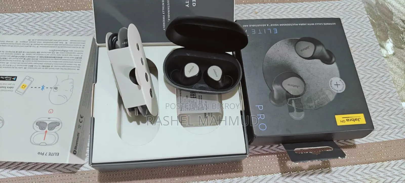 Jabra Elite 7 Pro Earbuds – Full Box, Almost New Condition