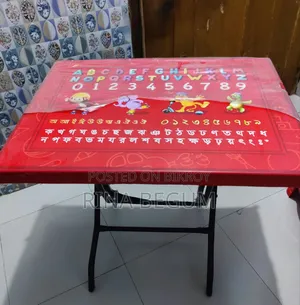 Study Table – Folding Red Table