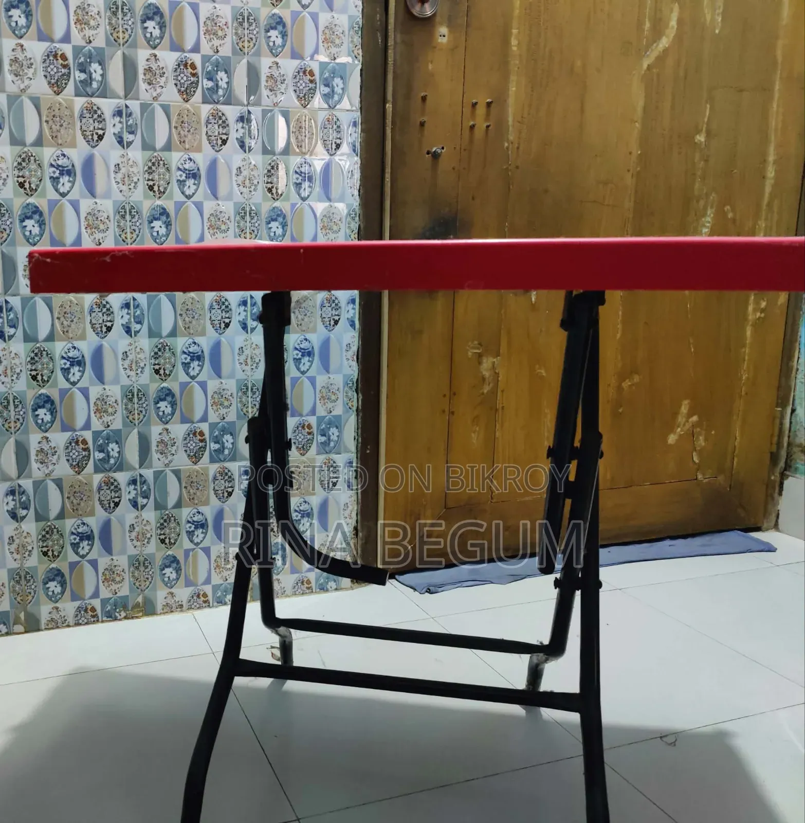 Study Table – Folding Red Table