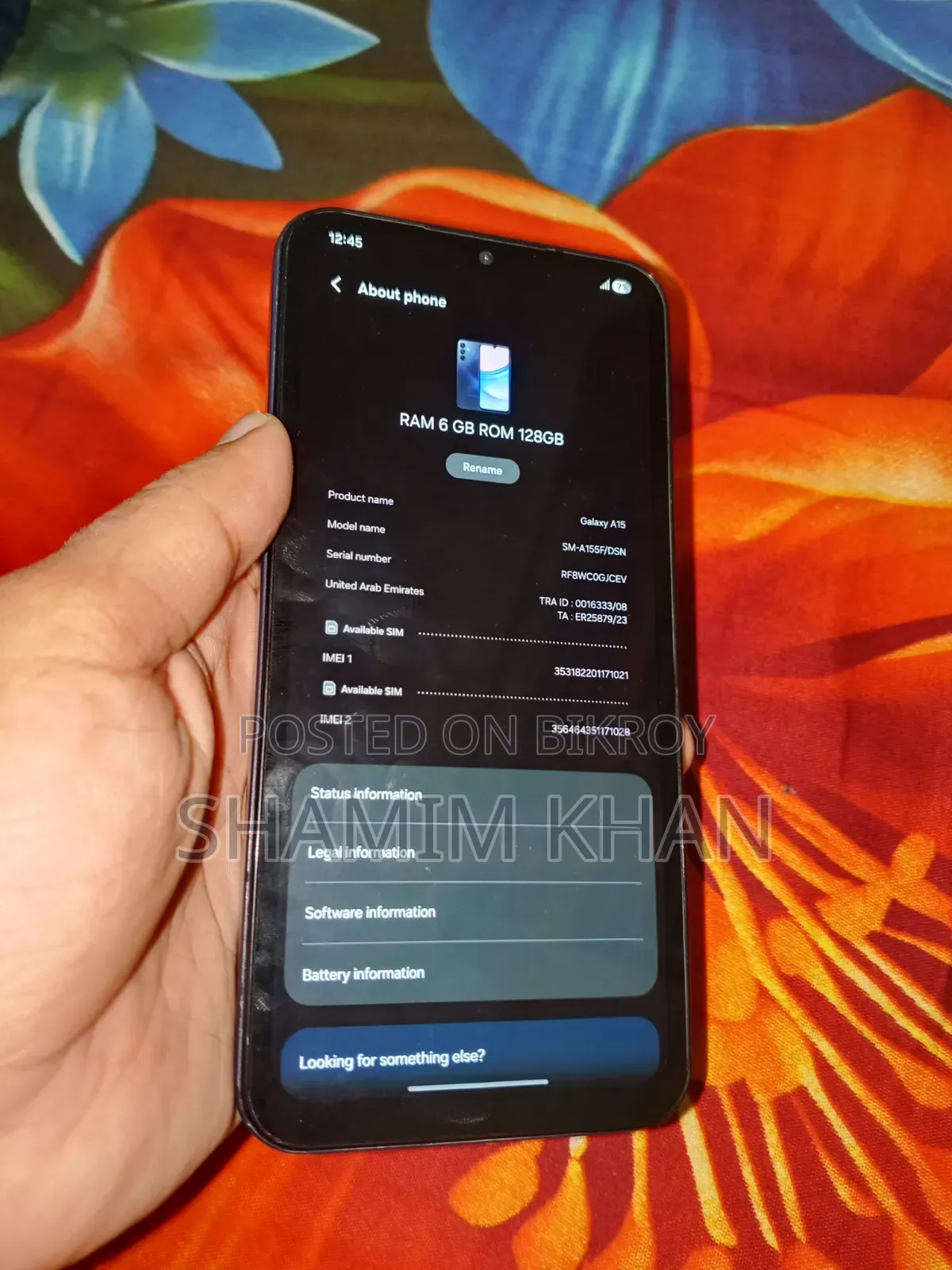 Samsung Galaxy A15 128 GB Black