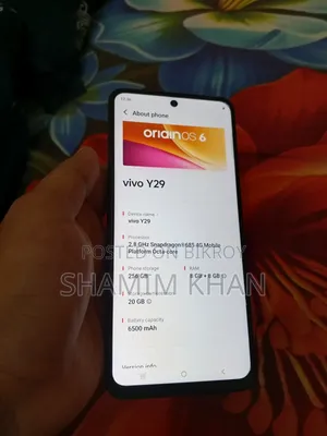ভিভো ওয়াই২৯ ২৫৬ জিবি ব্ল্যাক