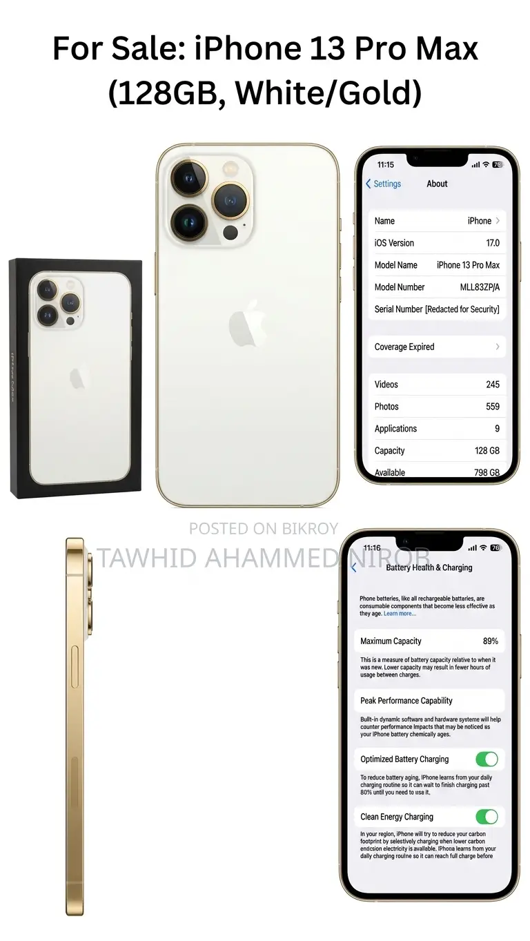 Apple iPhone 13 Pro Max 128 GB Gold