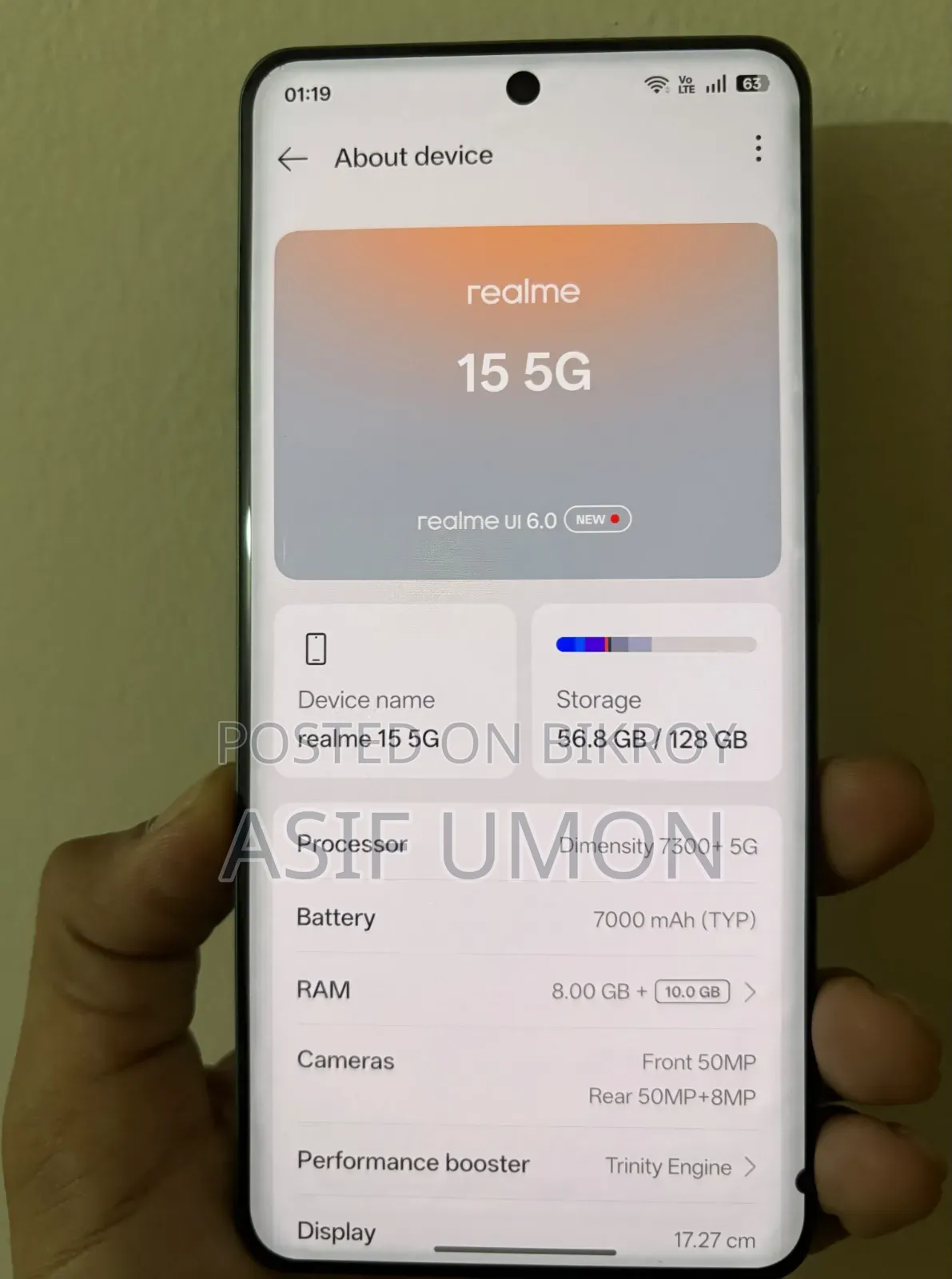 Realme 15T 128 GB Green