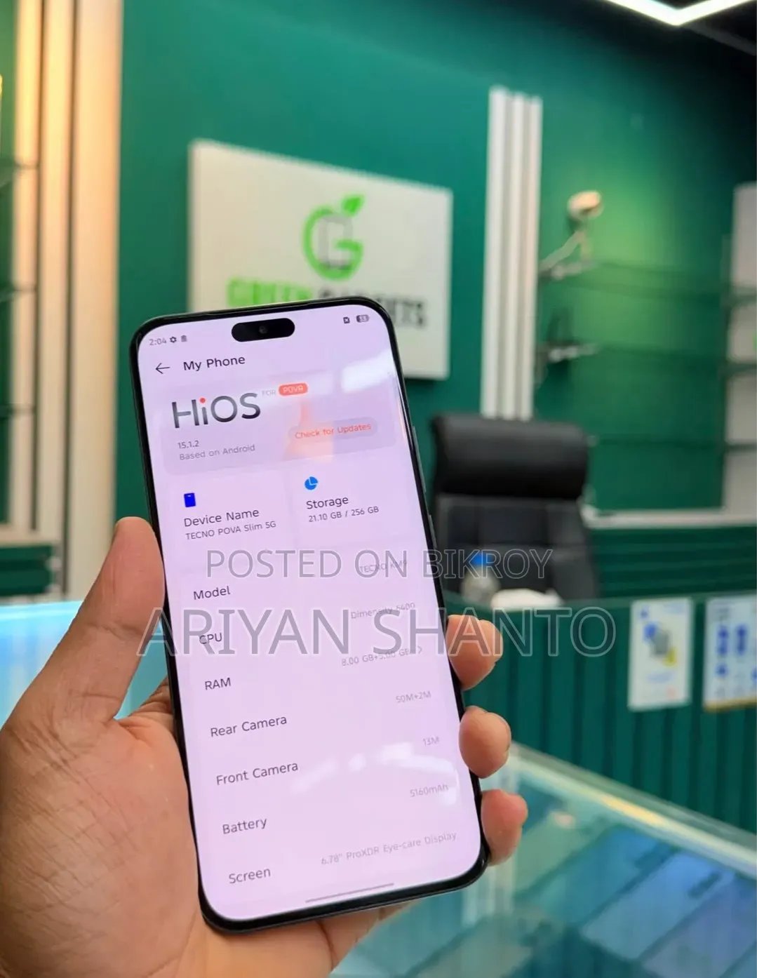 Tecno Pova Slim 5G 256 GB Black