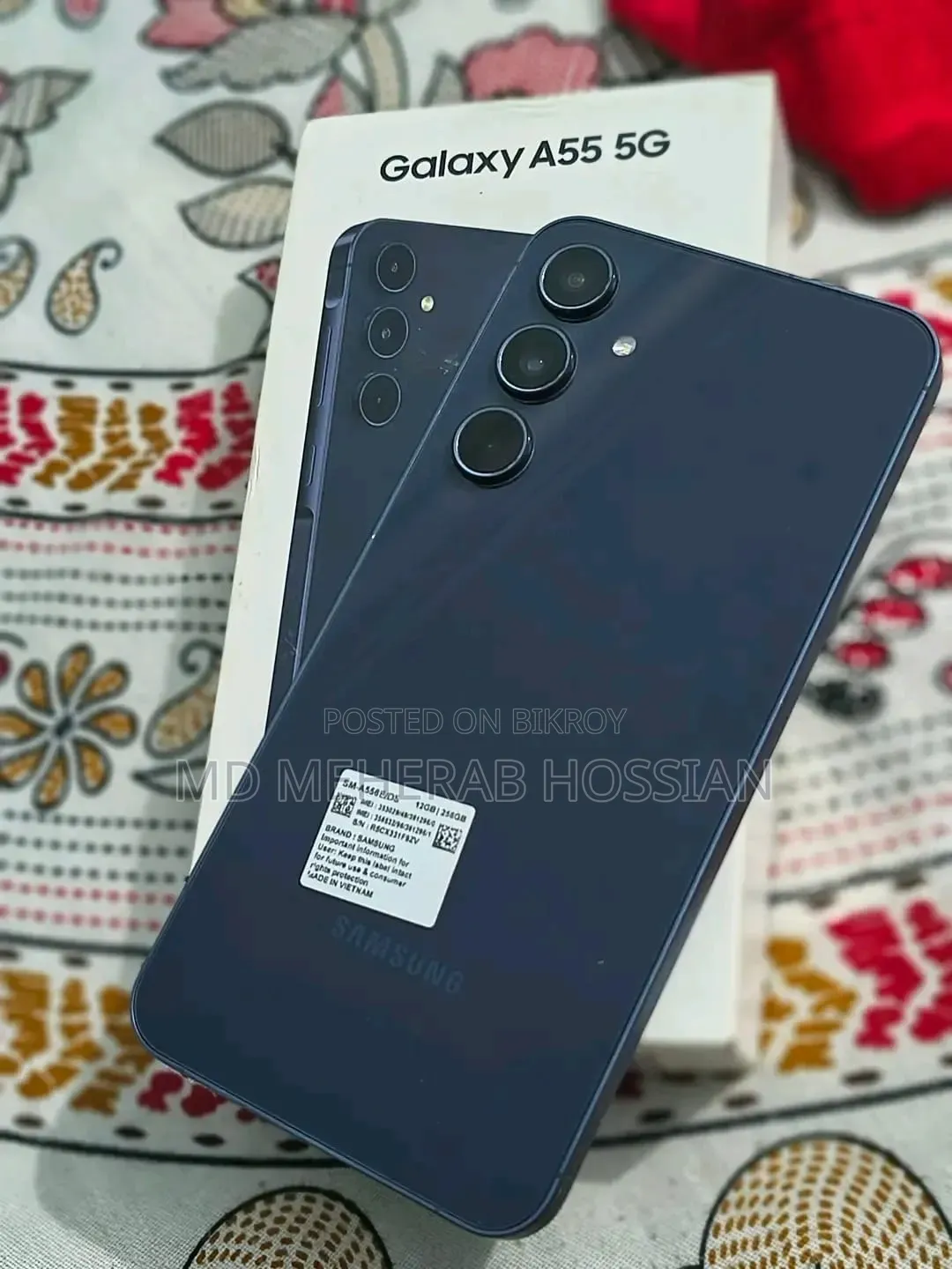 স্যামসাং গ্যালাক্সি এ৫৫ ২৫৬ জিবি গ্রে