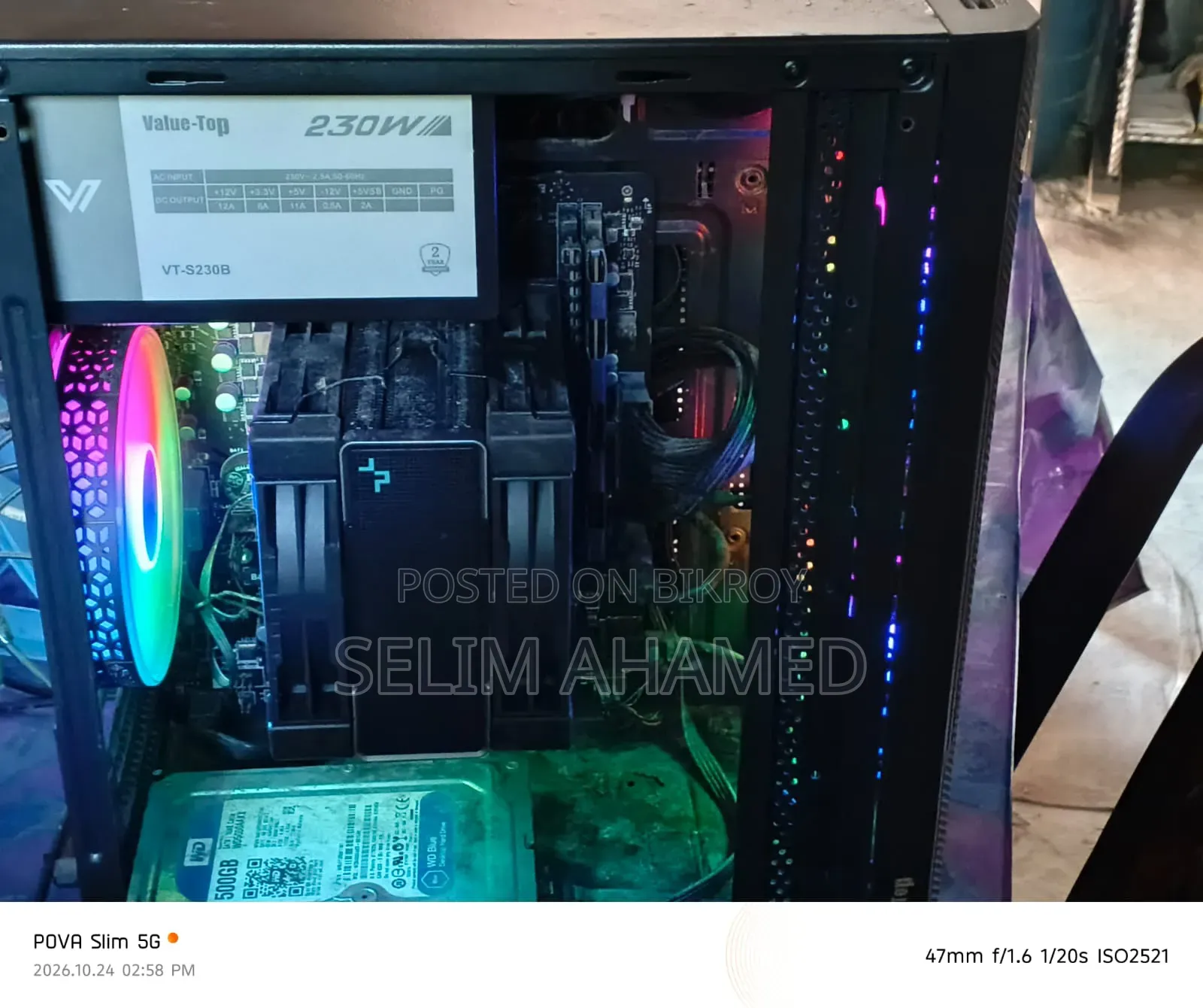 Desktop Computer MSI 32GB AMD Ryzen 5 SSHD+SSD 500GB