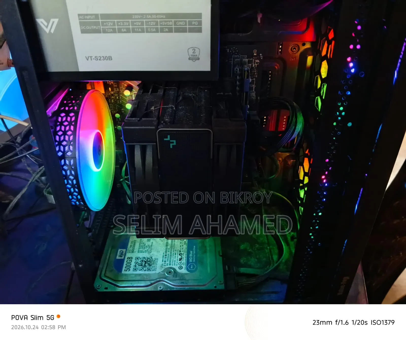 Desktop Computer MSI 32GB AMD Ryzen 5 SSHD+SSD 500GB