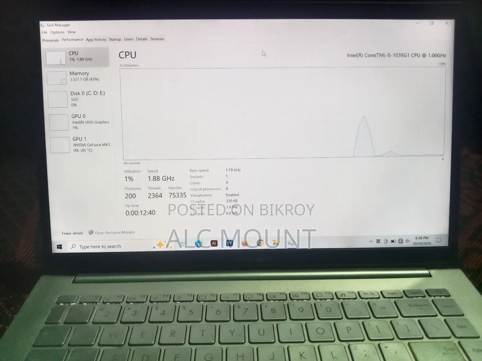 Laptop Asus Vivobook 14 8GB Intel Core i5 SSD 500GB