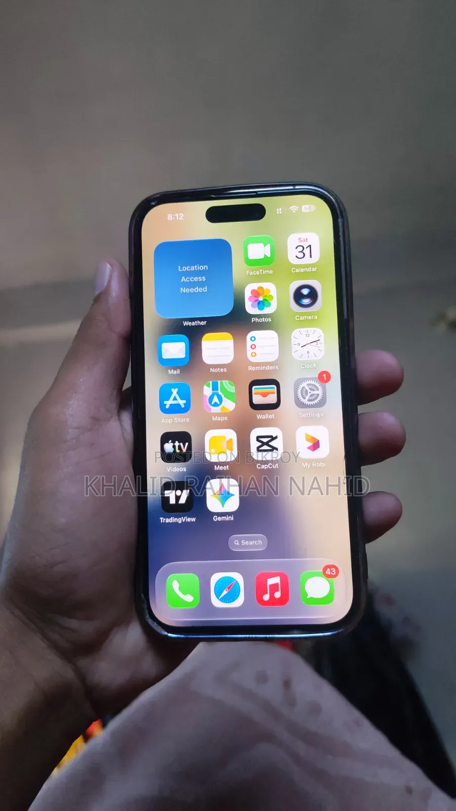 অ্যাপল আইফোন ১৪ প্রো ১২৮ জিবি সিলভার