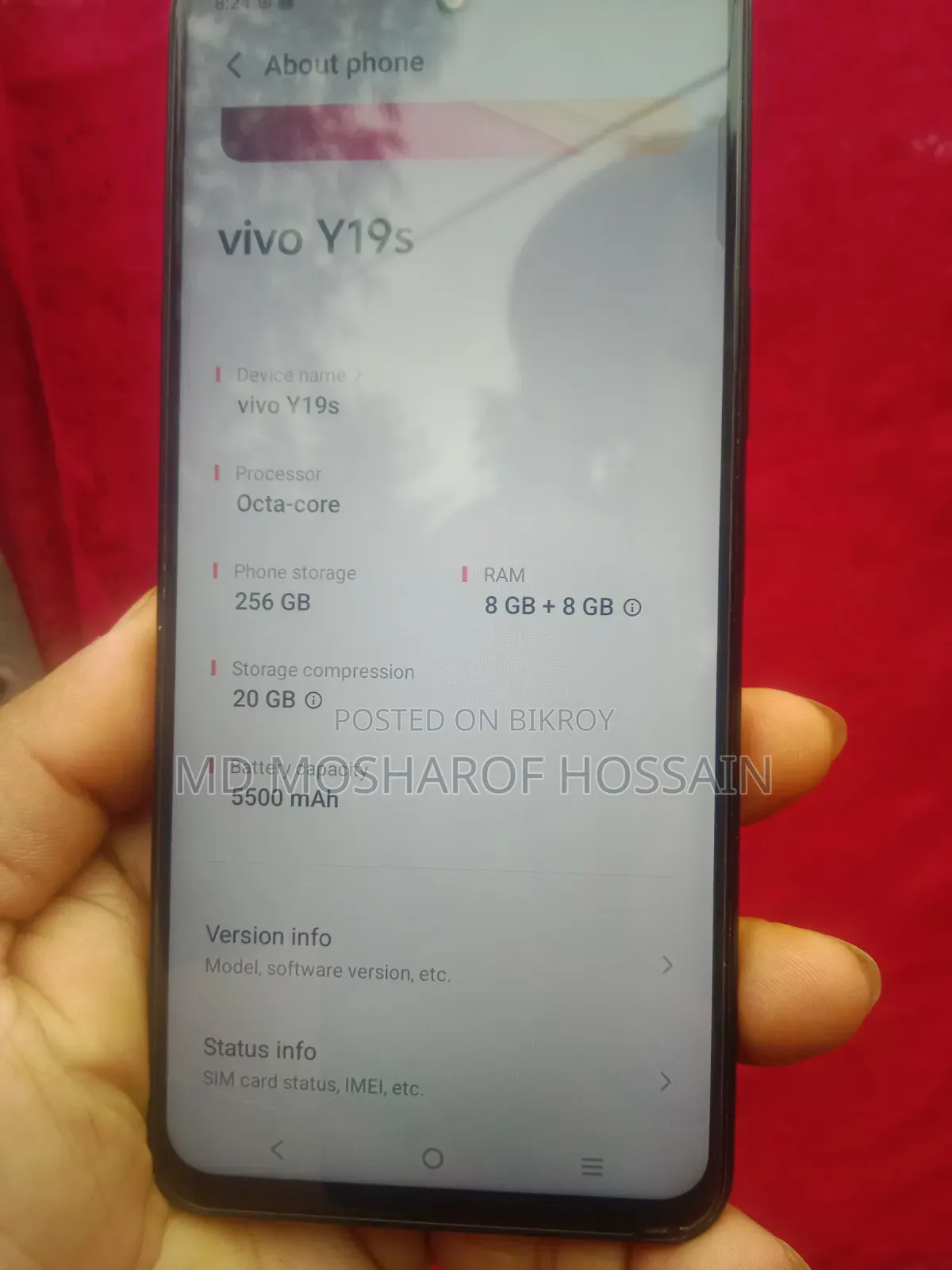 Vivo Y19s Pro 256 GB Blue