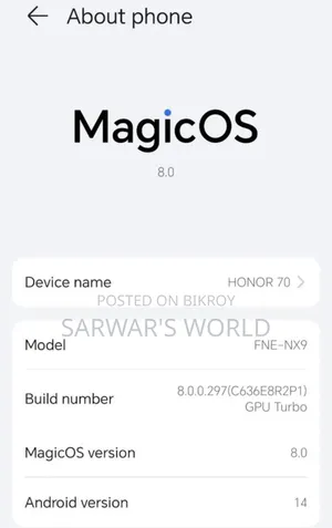 Honor 70 256 GB