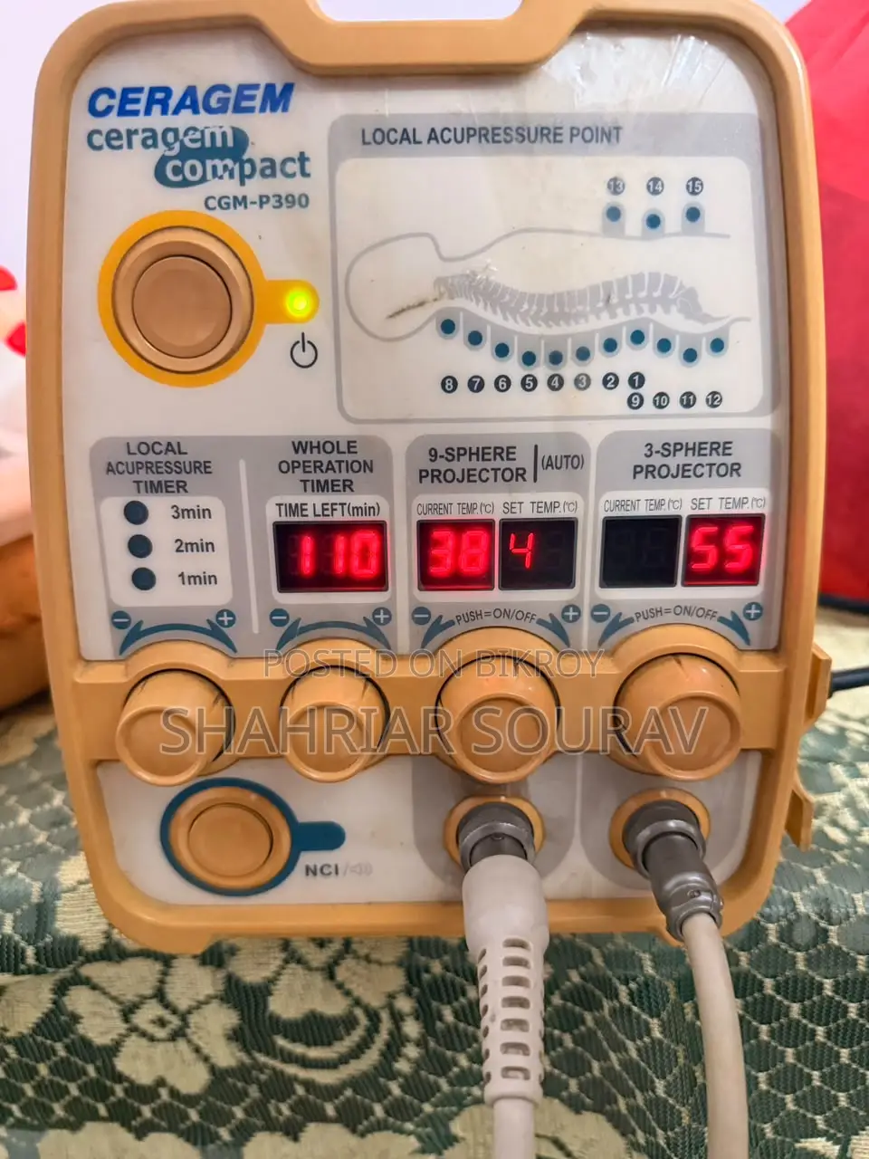 Ceragem Therapy Machine (CGM-P390) With 9 & 3 Sphere Projectors