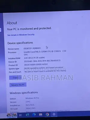 Lenovo Laptop 4GB Intel Core i5 HDD+SSD 256GB