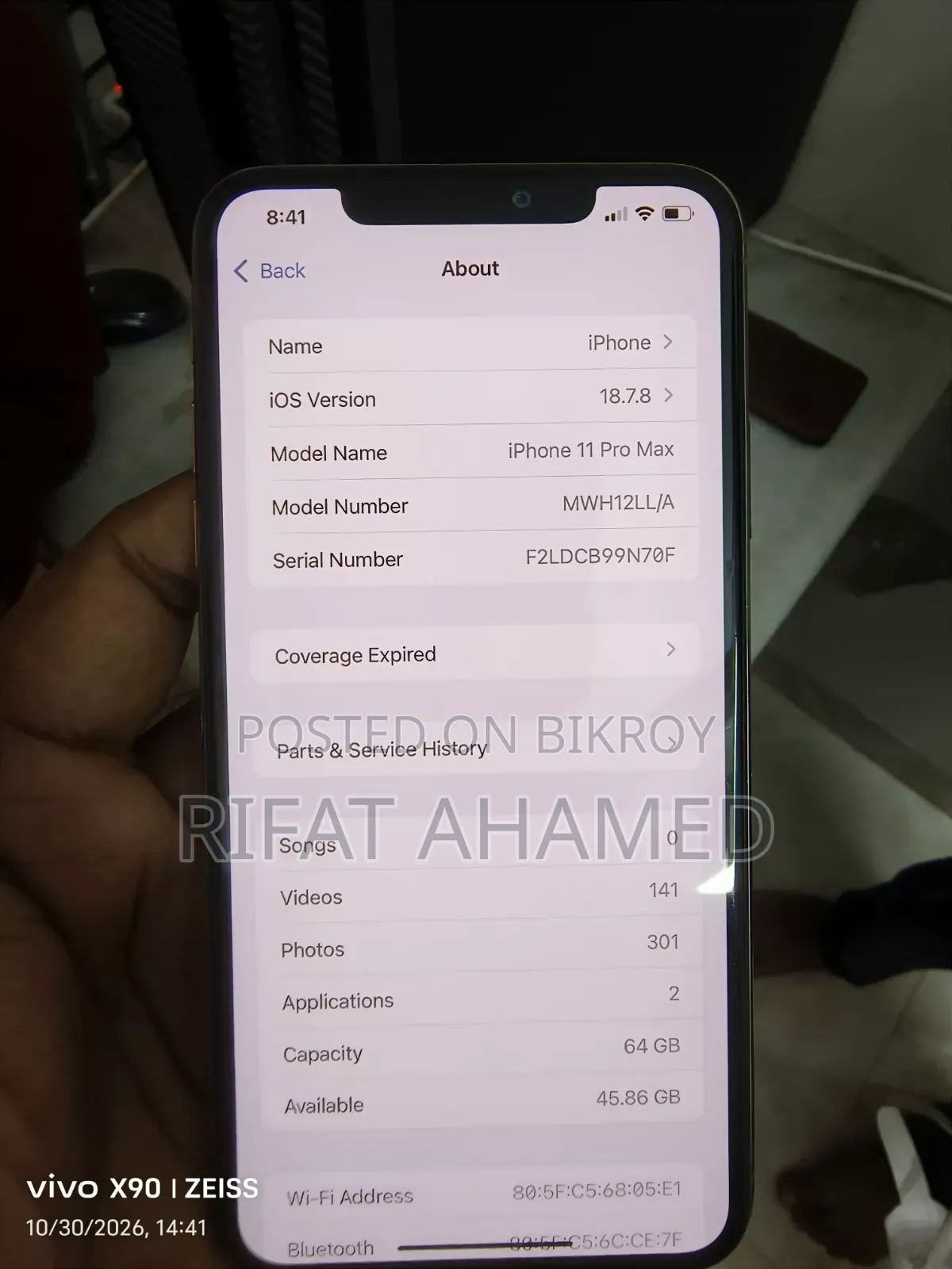 Apple iPhone 11 Pro Max 64 GB Gold