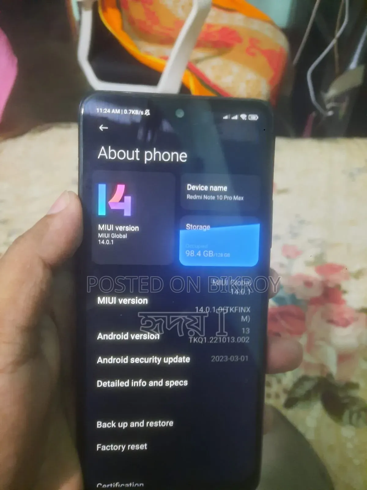 Xiaomi Redmi Note 10 Pro Max 128 GB Purple