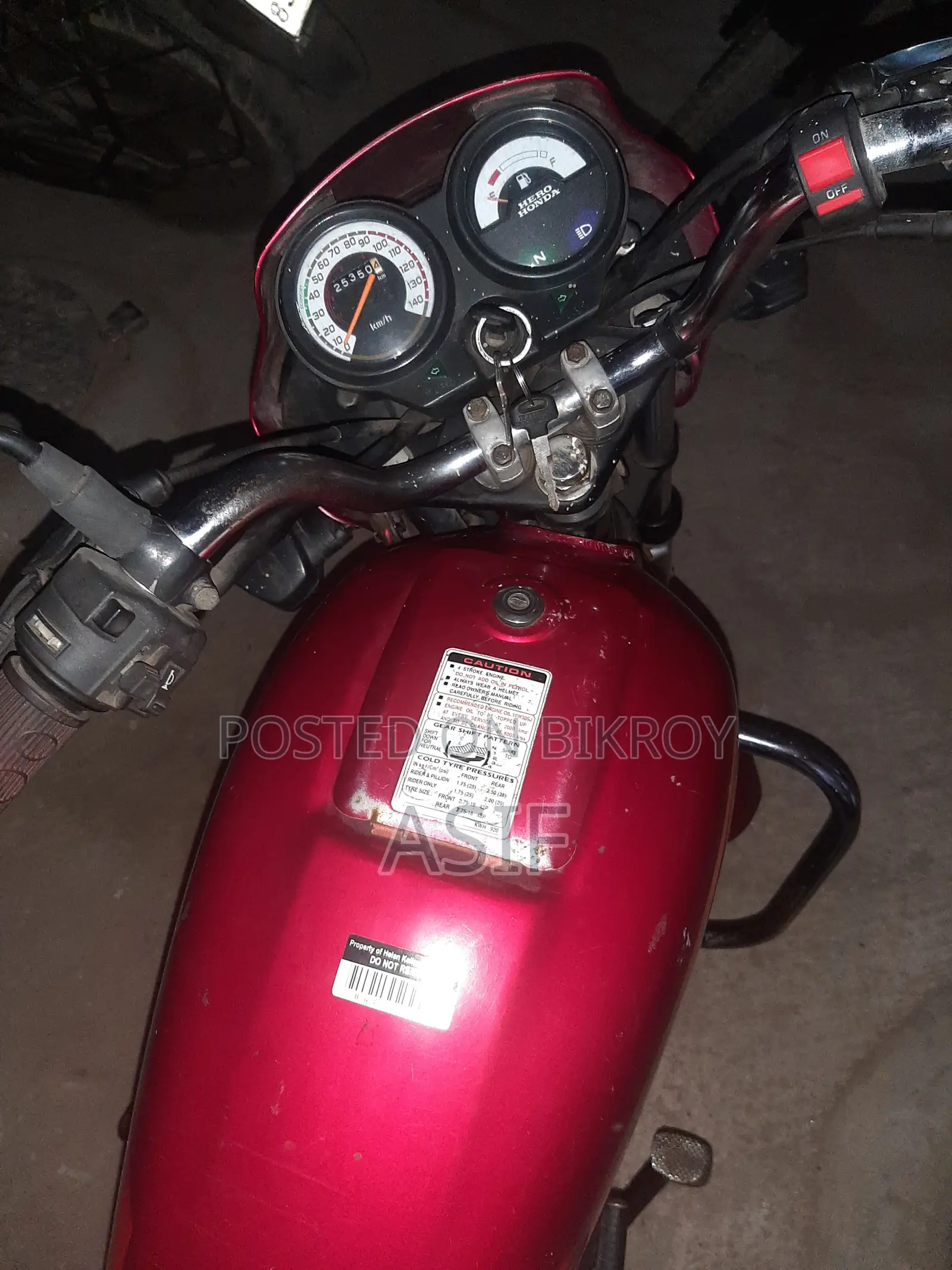 Hero Splendor Plus 2013 Red