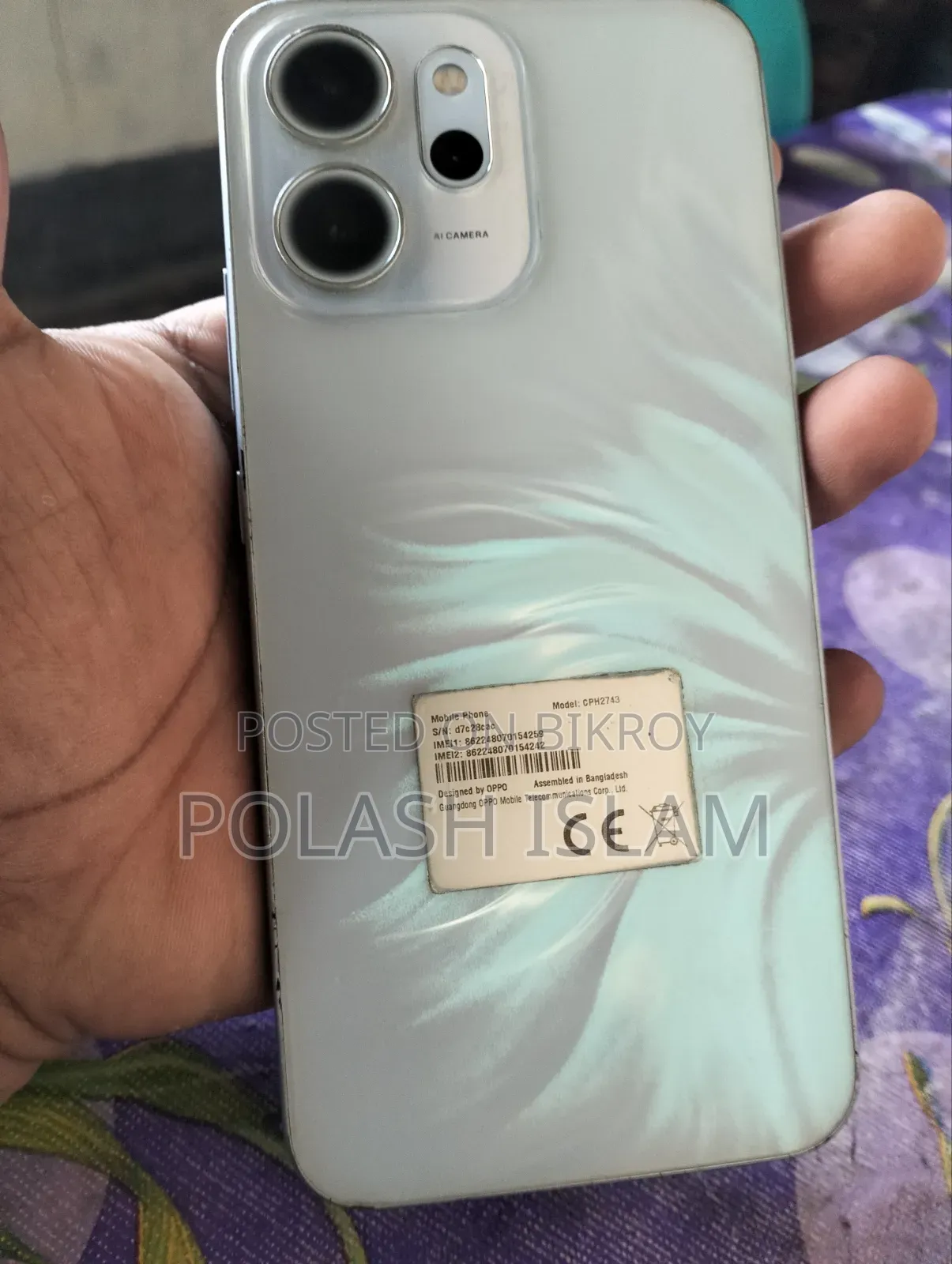 Oppo Reno14 F 256 GB Blue
