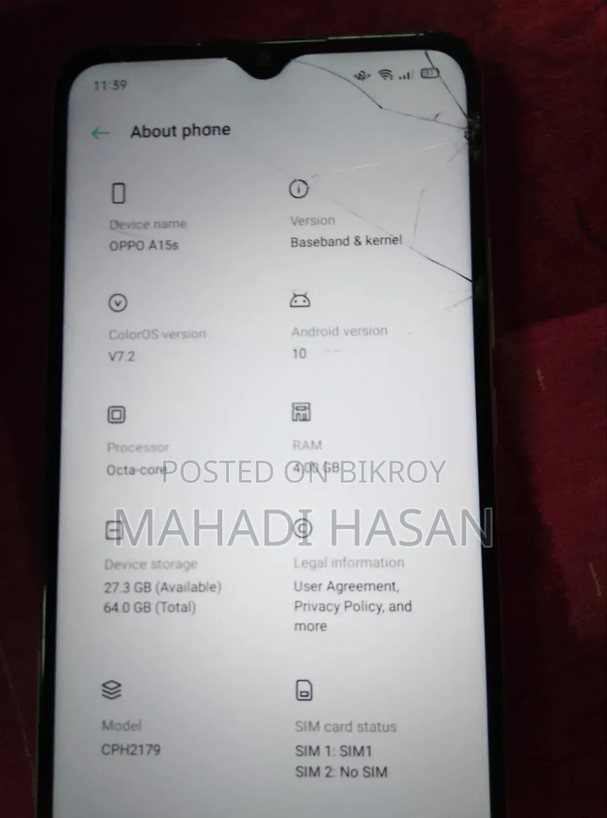 Oppo A15 64 GB White
