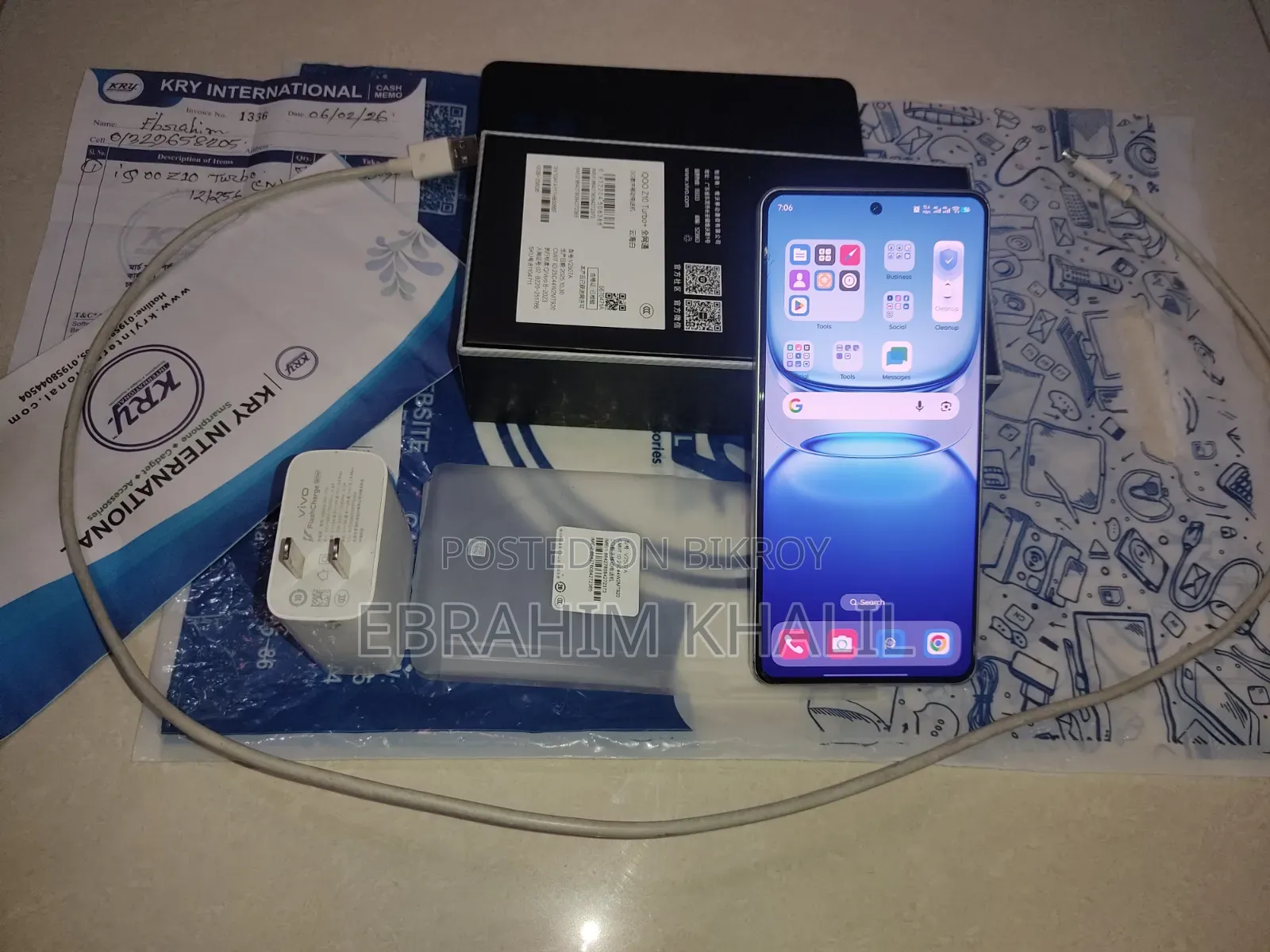 Vivo iQOO Z10 Turbo+ 256 GB White