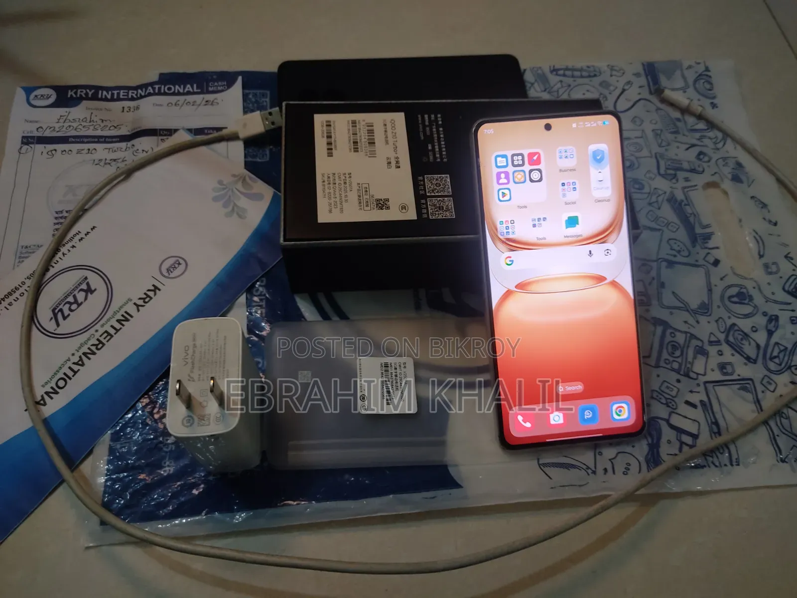 Vivo iQOO Z10 Turbo+ 256 GB White