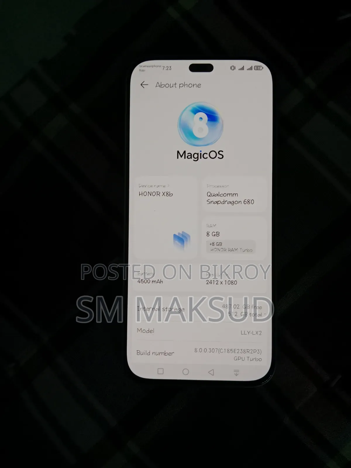 Honor X8b 512 GB Green