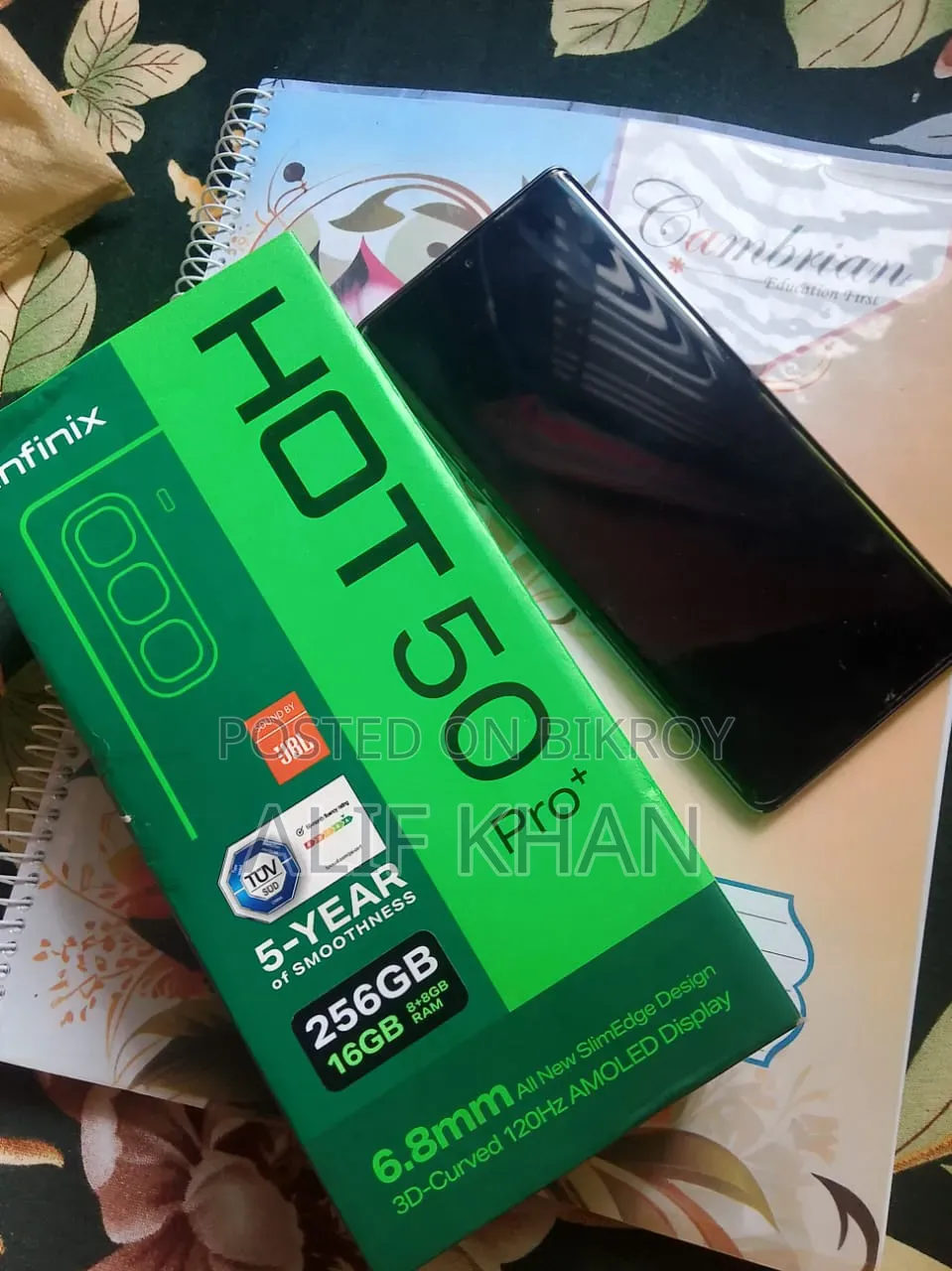 ইনফিনিক্স হট ৫০ প্রো প্লাস ৪জি ২৫৬ জিবি গ্রে
