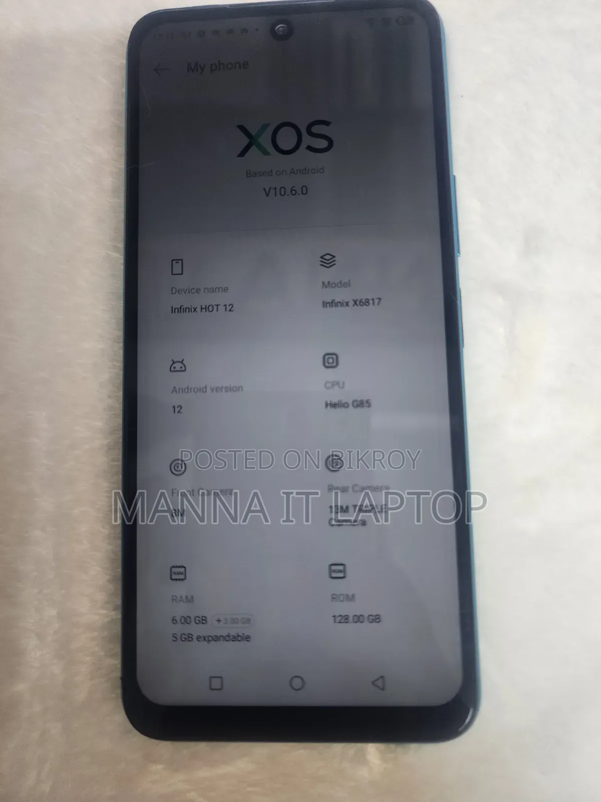 Infinix Hot 12 128 GB Black