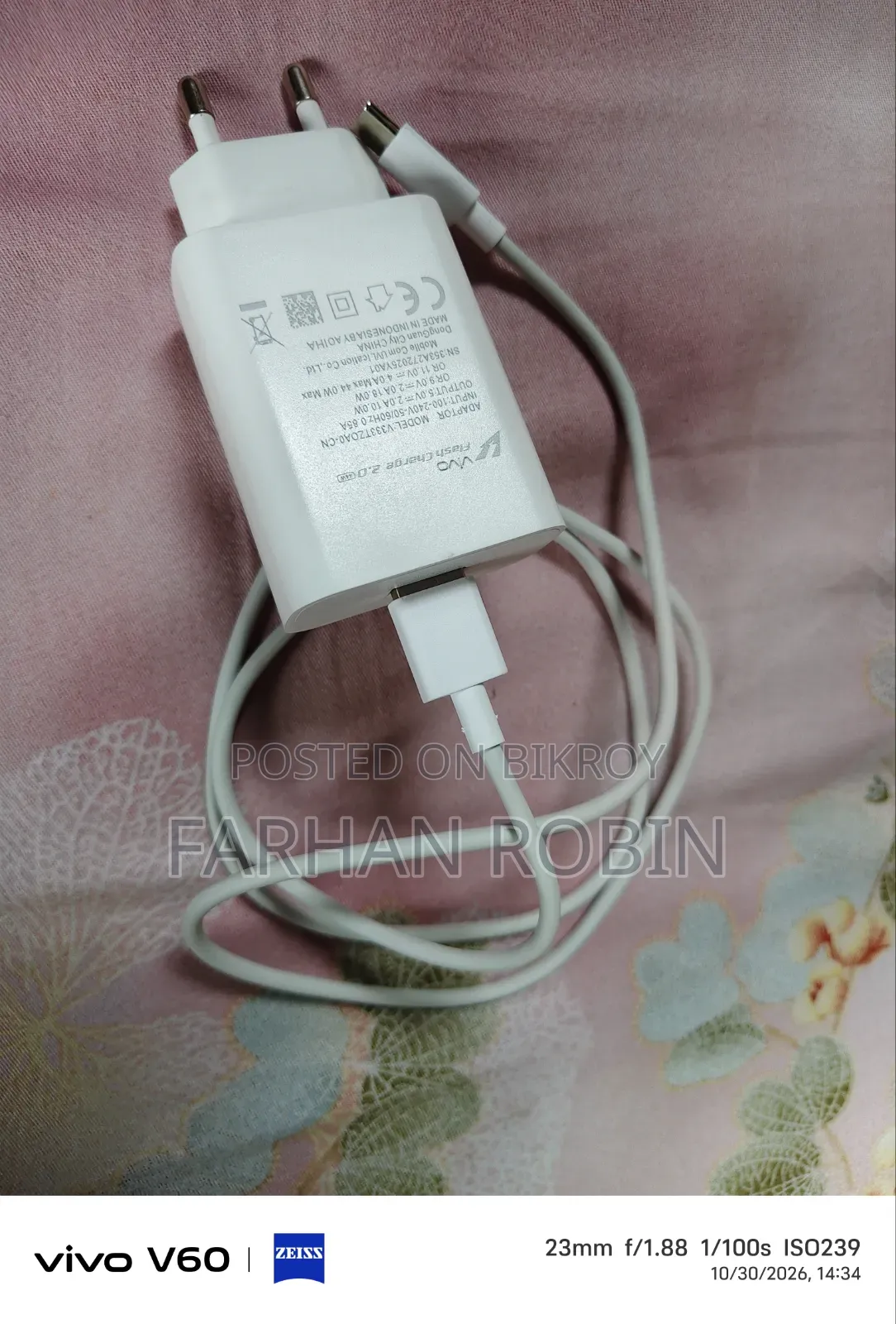 Vivo Flash Charger 45Watts