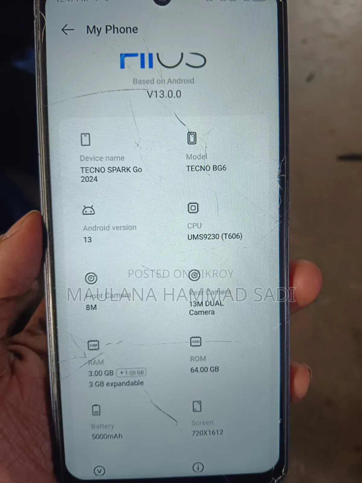 Tecno Camon 11S 32 GB কালো