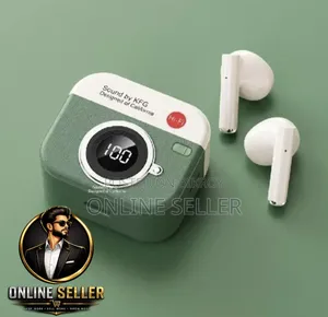 New Q86 TWS Wireless Headphones ( Retro Camera Style )