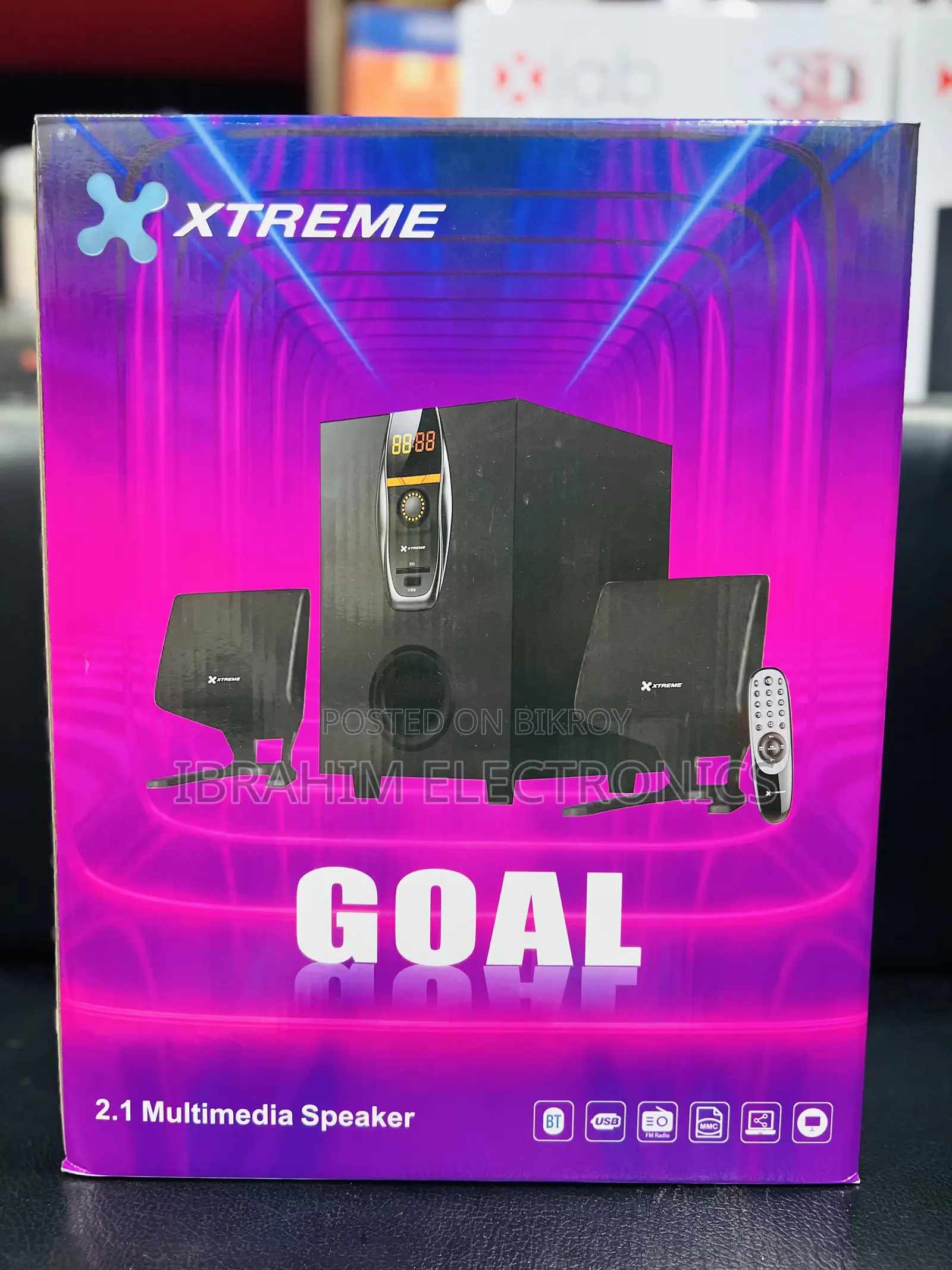 Xtreme GOAL 2:1 Bluetooth Multimedia Speaker