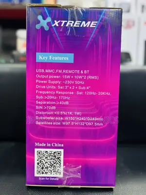 Xtreme GOAL 2:1 Bluetooth Multimedia Speaker