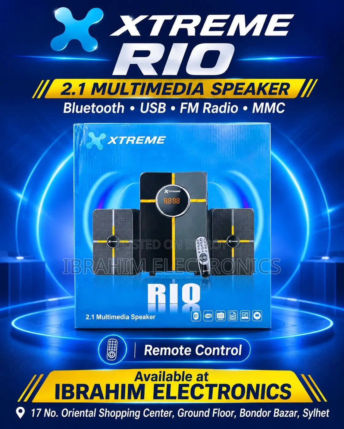 Xtreme RIO 2:1 Bluetooth Multimedia Speaker