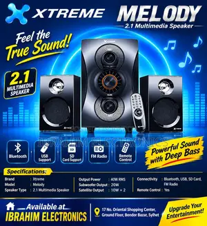 Xtreme MELODY 2.1 Multimedia Bluetooth Speaker