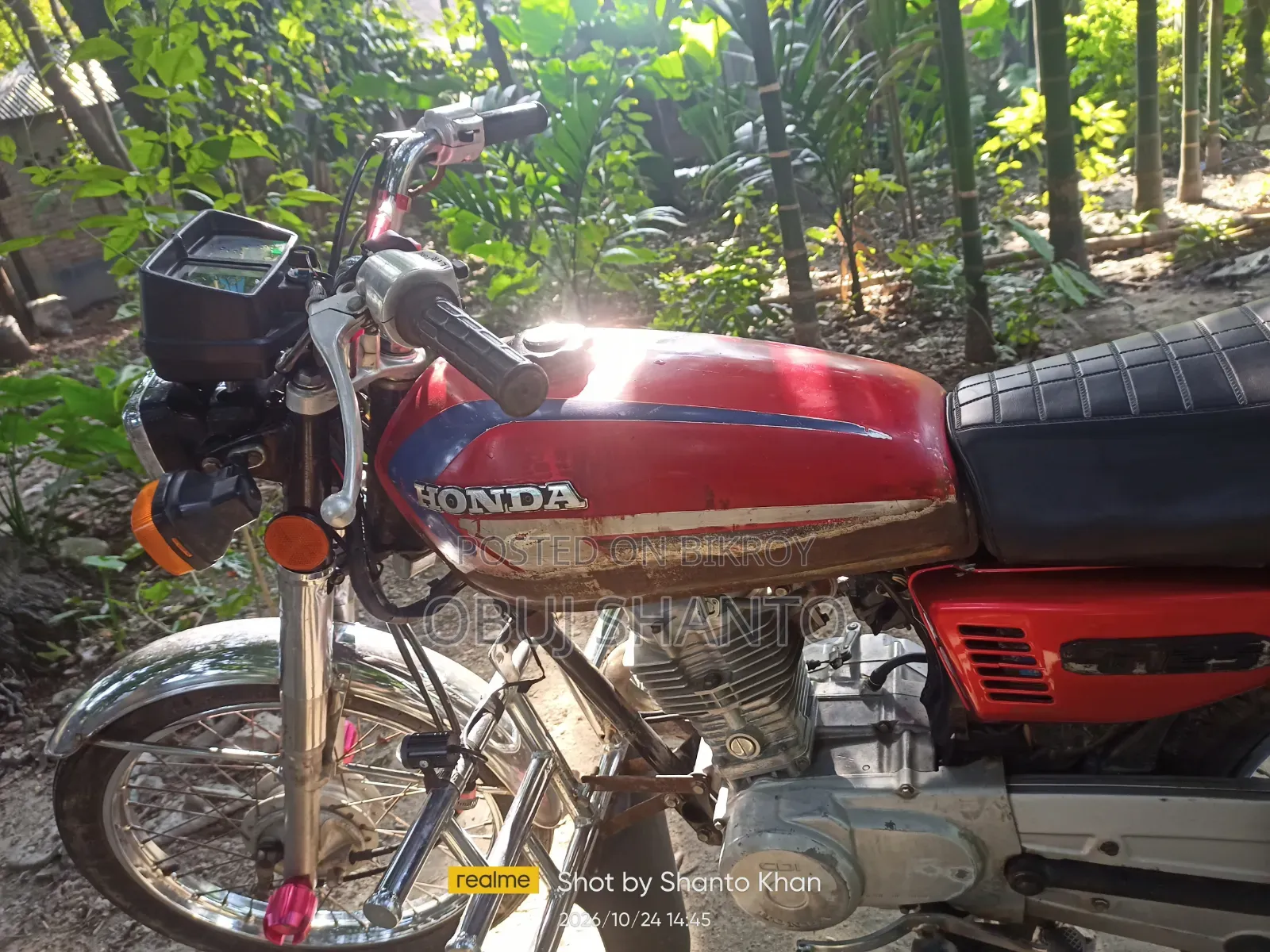হোন্ডা সিজি ১২৫ সিসি ২০১৩ লাল