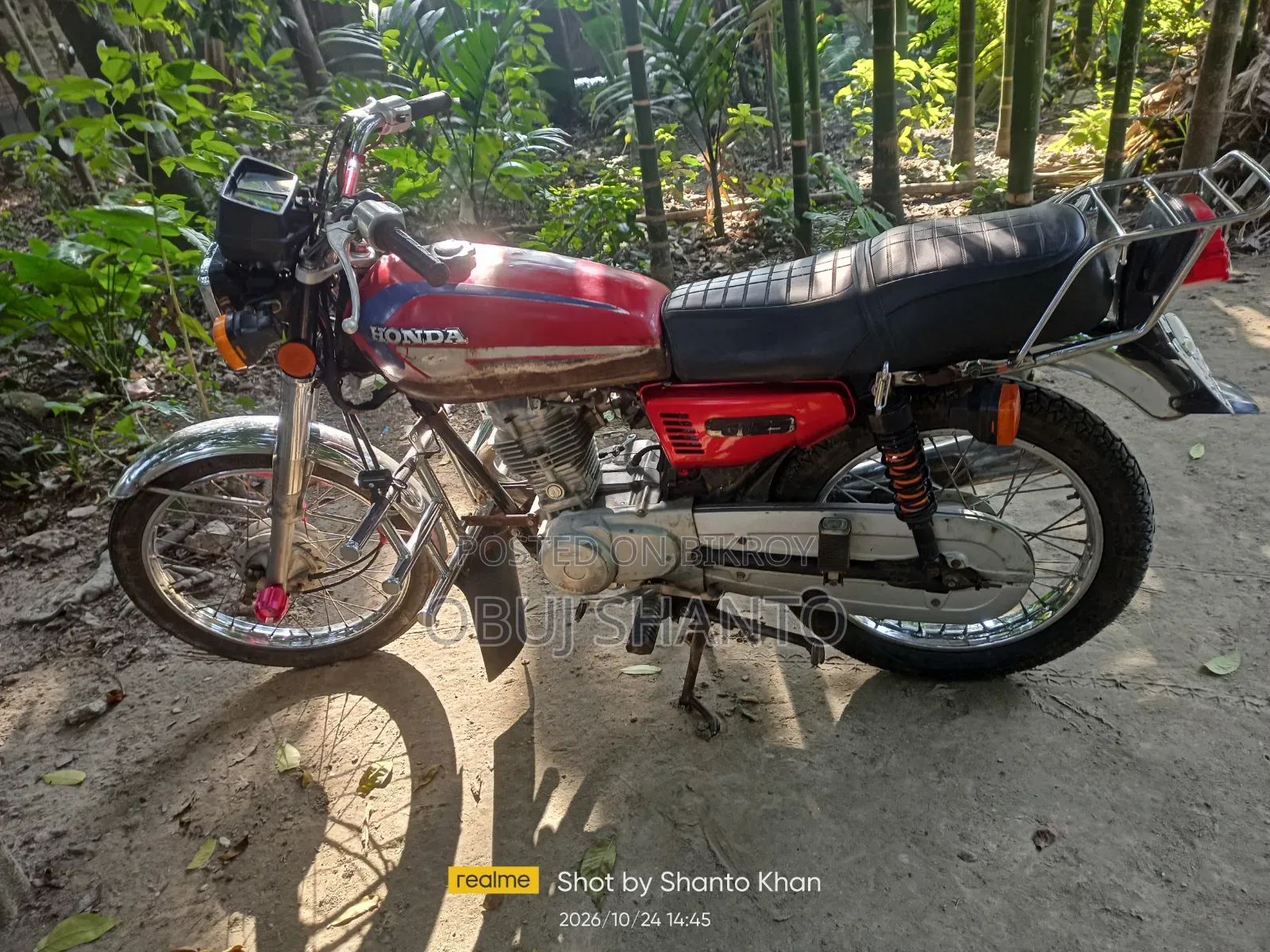 হোন্ডা সিজি ১২৫ সিসি ২০১৩ লাল