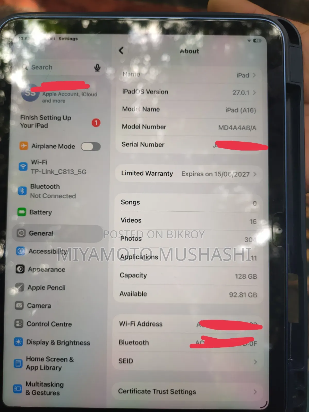 Apple iPad (2025) 128 GB Blue